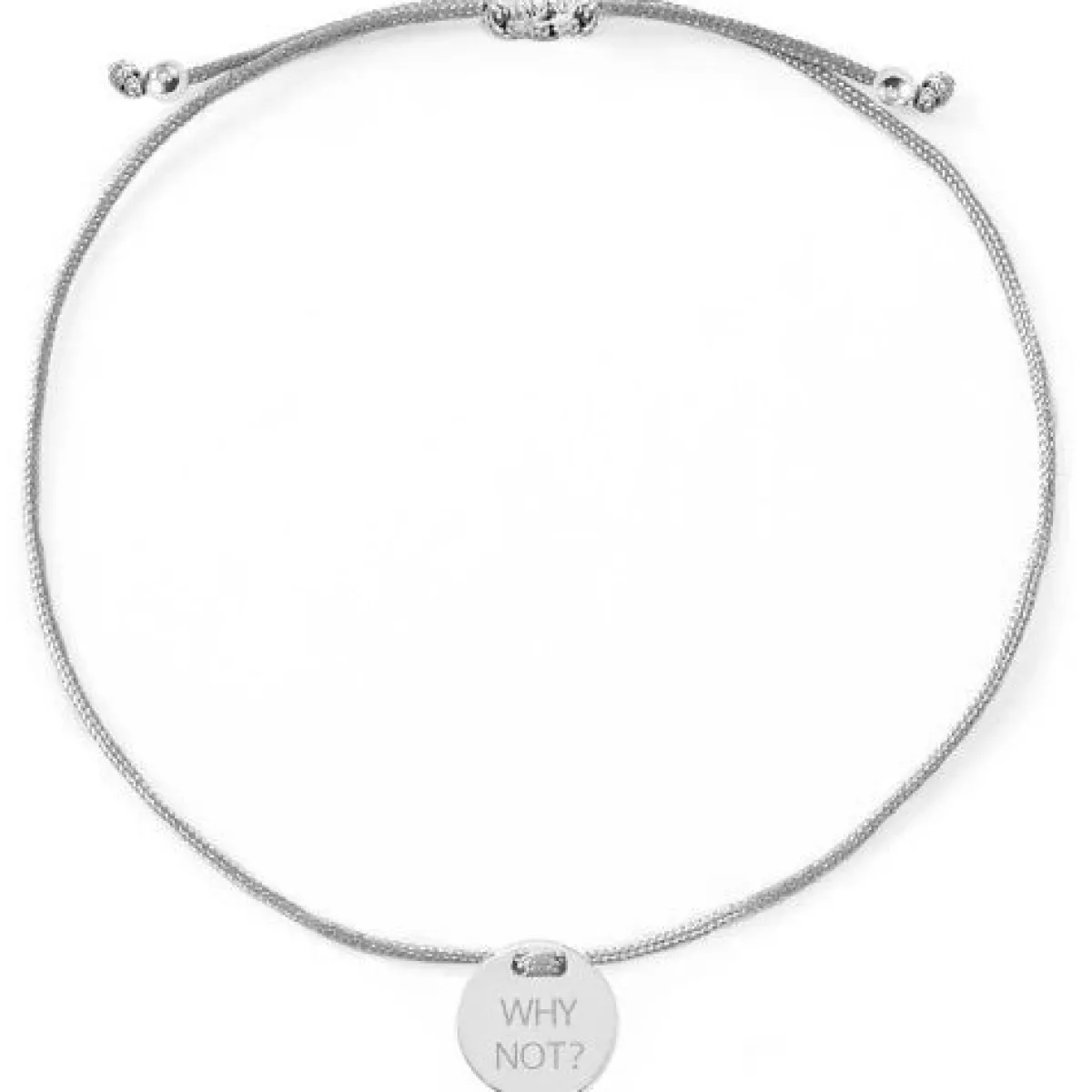 Schmuckladen Armband "WHY NOT?"^ Stoffarmbänder|Armbänder Mit Gravur