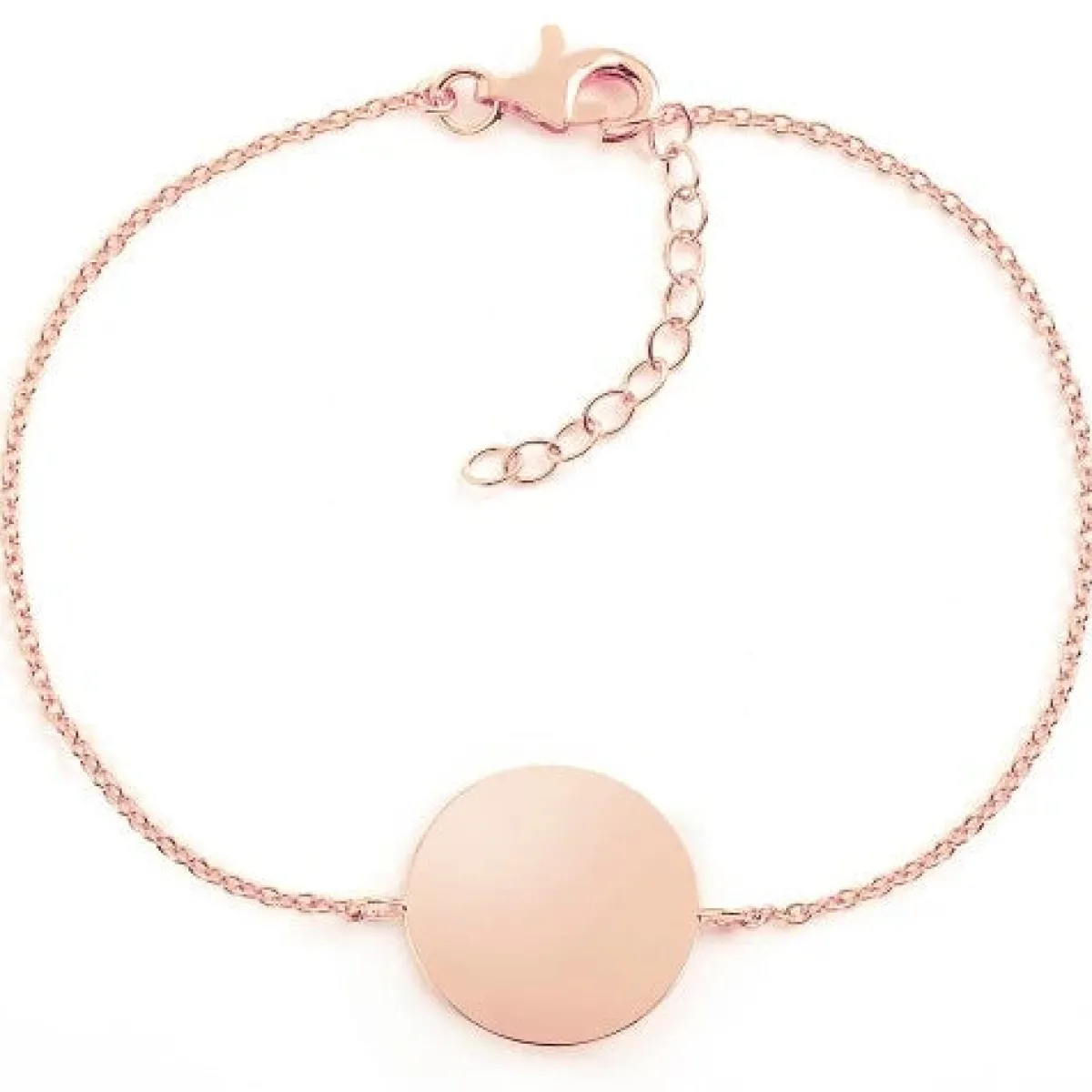 Schmuckladen Armband Round mit Deinem Motiv - 925 Sterlingsilber^ Valentinstag|Eigene Handschrift Als Gravur