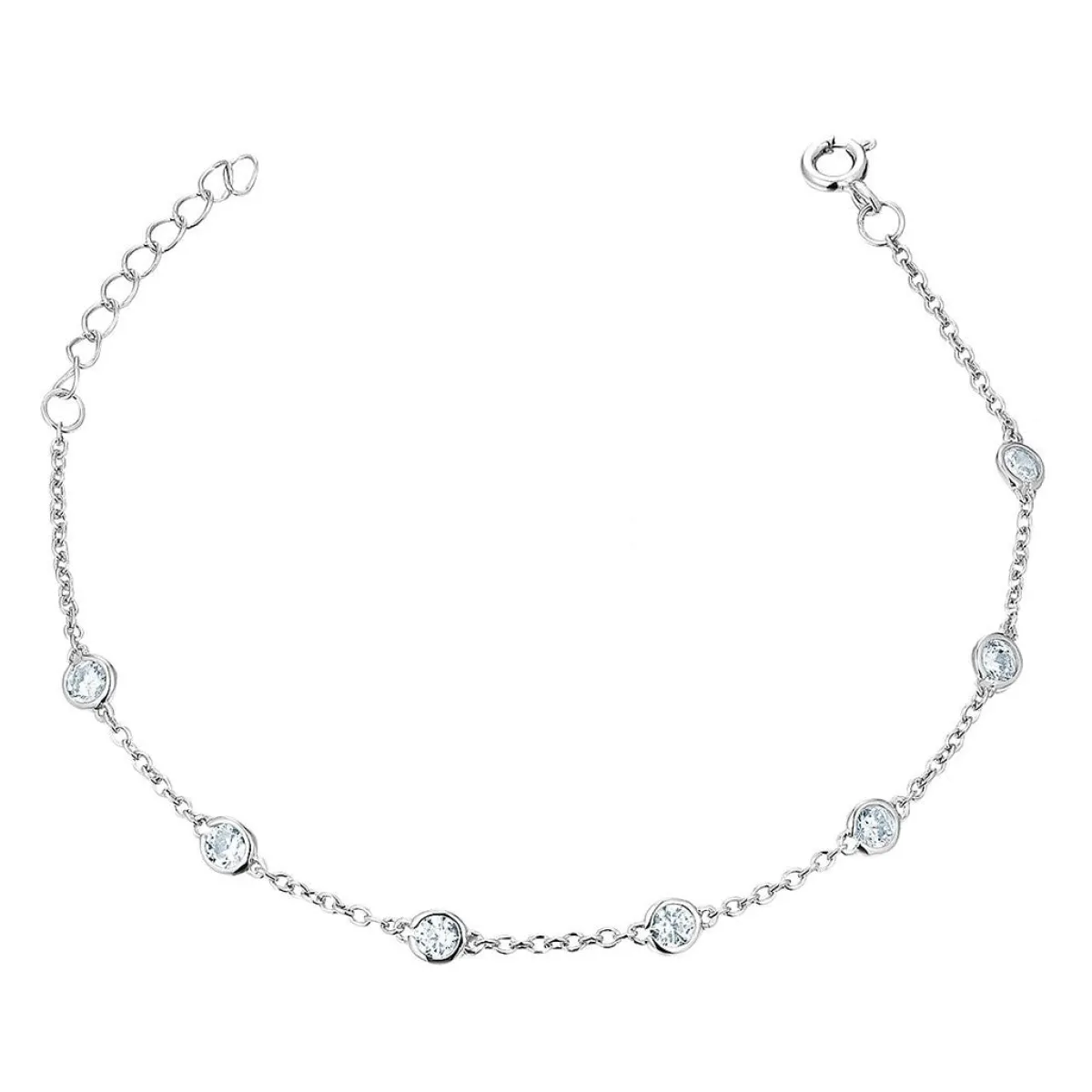Schmuckladen Armband Seven Zirkonia - 925 Sterlingsilber^ Valentinstag|Schmuck