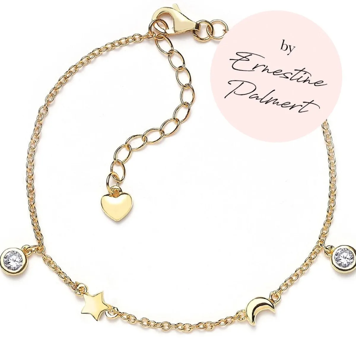 Schmuckladen Armband Stern, Mond & Herz by Ernestine Palmert - 925 Sterlingsilber^ Schmuck