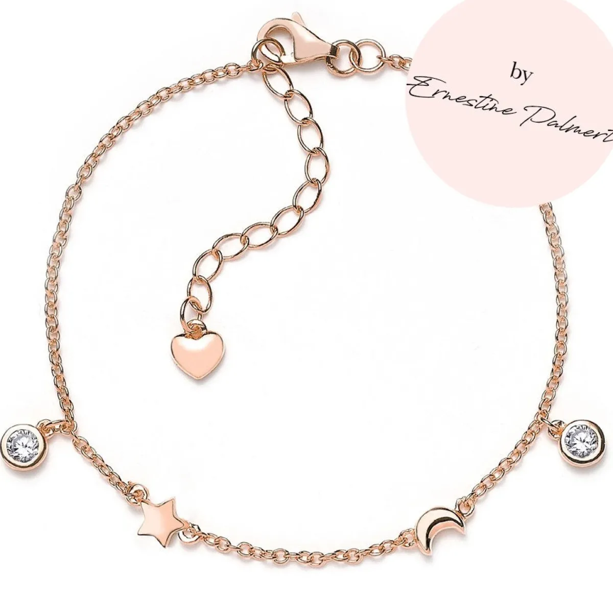 Schmuckladen Armband Stern, Mond & Herz by Ernestine Palmert - 925 Sterlingsilber^ Schmuck