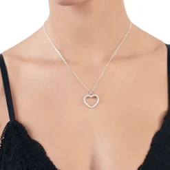 Schmuckladen Big Heart Halskette - 925 Sterlingsilber^ Valentinstag|Herzketten