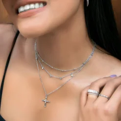Schmuckladen Choker - Halskette Attraction mit Zirkonia - 925 Sterlingsilber^ Choker|Schmuck