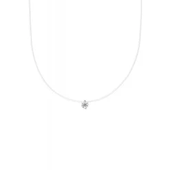Schmuckladen Choker Brilliance mit schwebendem Zirkoniastein -^ Valentinstag|Choker