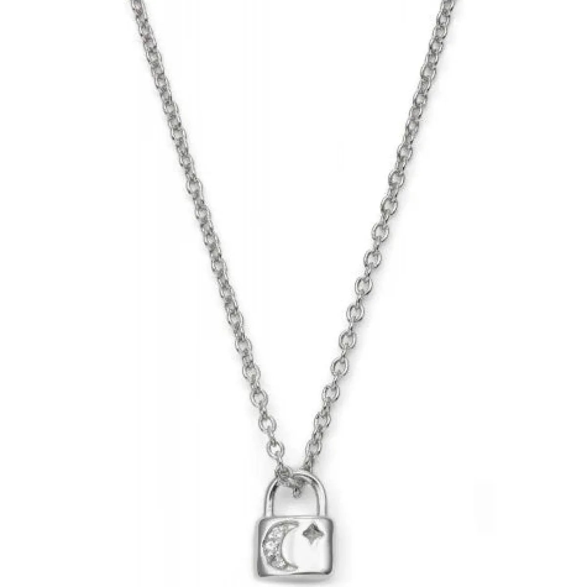 Schmuckladen Choker Schloss mit Mond & Stern - 925 Sterlingsilber^ Choker|Schmuck