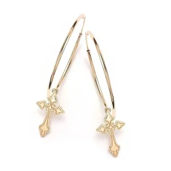 Schmuckladen Creole Kreuz - 925 Sterlingsilber^ Konfirmation|Schmuck