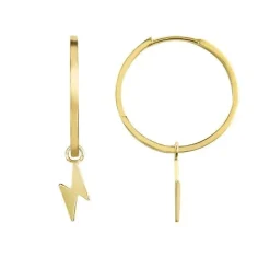 Schmuckladen Creolen Blitz - 925 Sterlingsilber^ Weihnachten|Schmuck
