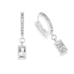 Schmuckladen Creolen Diva mit Zirkonia - 925 Sterlingsilber^ Weihnachten|Schmuck