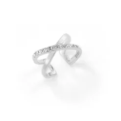 Schmuckladen Earcuff Glam mit Zirkonia | einzeln 925 Sterlingsilber 925 Sterlingsil^ Schmuck
