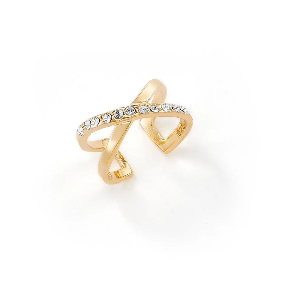 Schmuckladen Earcuff Glam mit Zirkonia | einzeln 925 Sterlingsilber 925 Sterlingsil^ Schmuck
