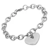 Schmuckladen Edelstahlarmband mit Herzanhänger gravierbar^ Edelstahl Armbänder|Herzarmbänder