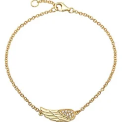 Schmuckladen Engelsflügel-Armband 925er Silber gelbvergoldet^ Schmuck
