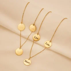 Schmuckladen Familienkette Triple Boho mit Wunschgravur^ Weihnachten|Schmuck