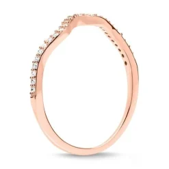 Schmuckladen Filigraner Ring aus 925 Sterlingsilber mit Zirkonia^ Vergoldete Ringe|Silberringe