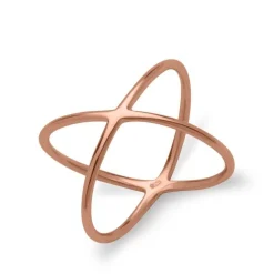 Schmuckladen Filigraner X-Ring^ Vergoldete Ringe|Schmuck