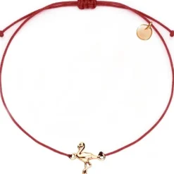 Schmuckladen Flamingo-Armband Red Flamingo | individualisierbar^ Stoffarmbänder|Schmuck