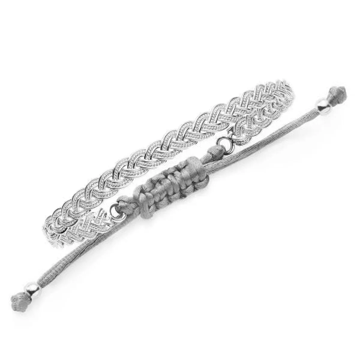 Schmuckladen Geflochtenes Armband Summer Breeze - 925 Sterlingsilber^ Stoffarmbänder|Schmuck
