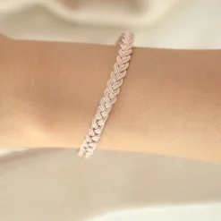 Schmuckladen Geflochtenes Armband Summer Breeze - 925 Sterlingsilber^ Stoffarmbänder|Schmuck