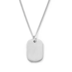 Schmuckladen Gravierbare Dog-Tag Halskette Feminine - 925 Sterlingsilber^ Ketten Mit Gravur|Ketten Mit Gravur