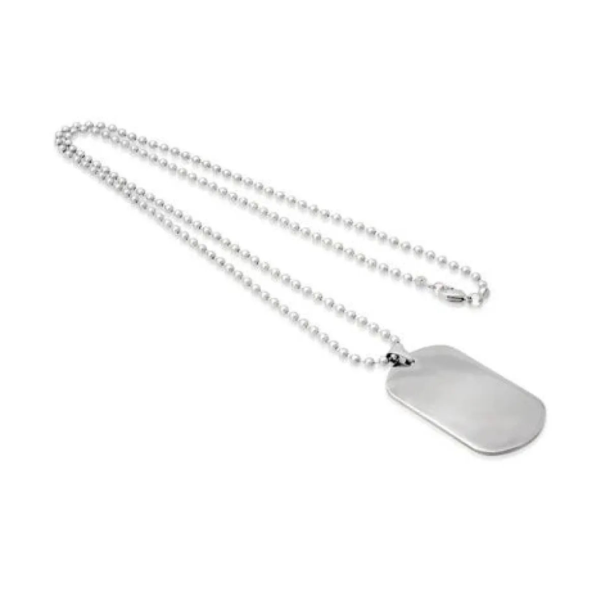 Schmuckladen Gravierbare Dog-Tag Kugelkette - Edelstahl^ Edelstahl Halsketten|Ketten Mit Gravur