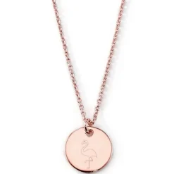 Schmuckladen Gravierbare Halskette Flamingo | 925 Sterlingsilber^ Spruchketten|Ketten Mit Gravur