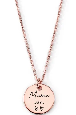 Schmuckladen Gravierbare Halskette "Mama von..."^ Spruchketten|Personalisierter Schmuck Für Mamas