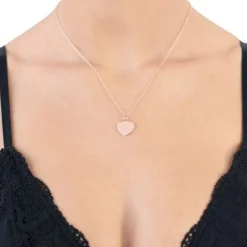 Schmuckladen Gravierbare Herzkette "Dir gehört mein Herz"^ Valentinstag|Herzketten