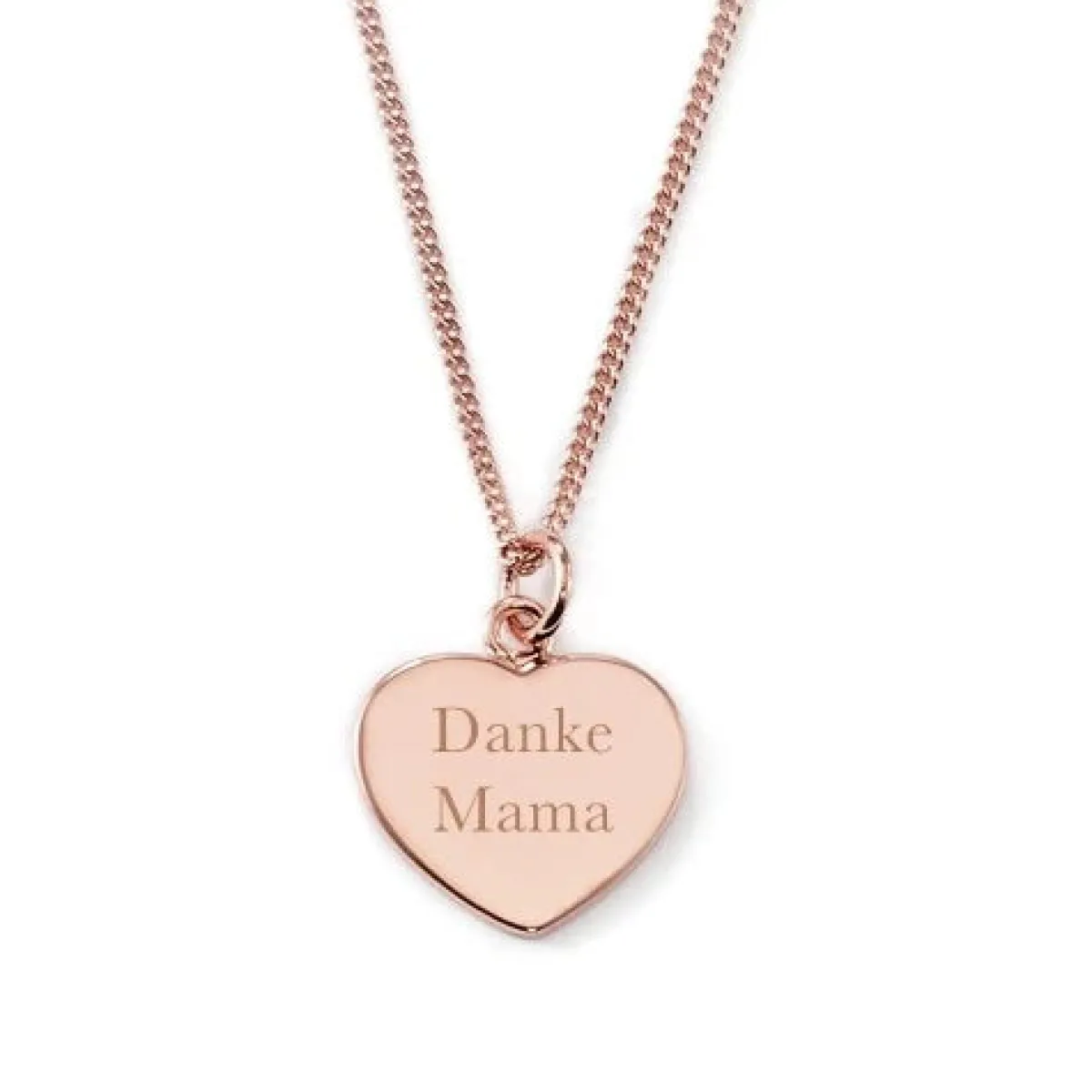 Schmuckladen Gravierbare Herzkette "Danke Mama"^ Muttertag|Herzketten
