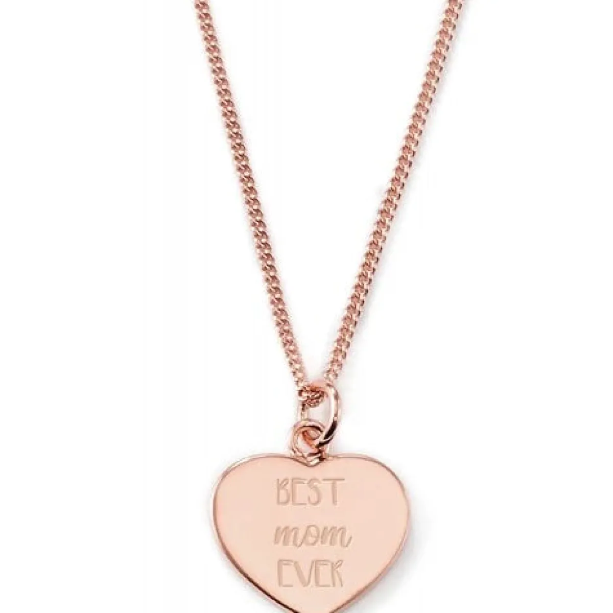 Schmuckladen Gravierbare Herzkette "Best mom ever"^ Muttertag|Herzketten