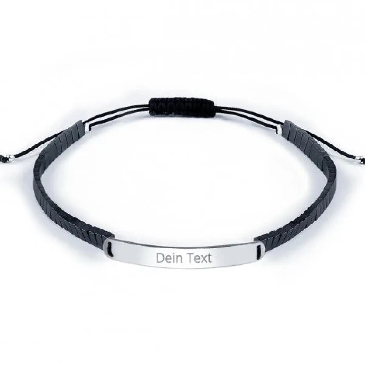 Schmuckladen Gravurarmband für Männer mit Hämatit - 925 Sterlingsilber^ Armbänder Mit Gravur|Armbänder Mit Gravur