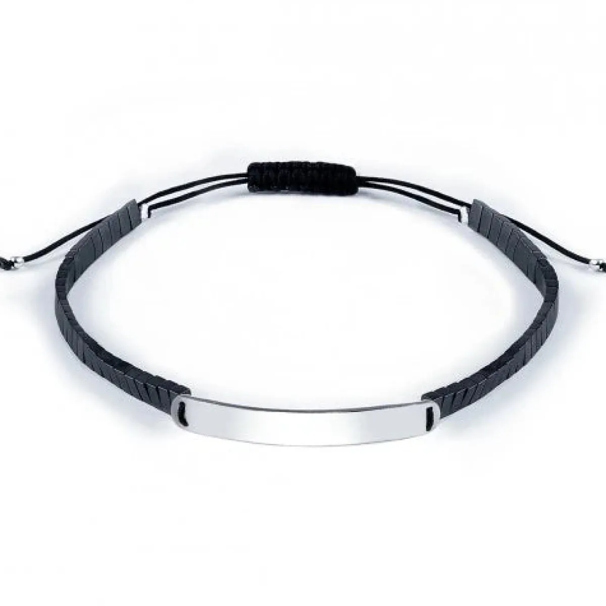 Schmuckladen Gravurarmband für Männer mit Hämatit - 925 Sterlingsilber^ Armbänder Mit Gravur|Armbänder Mit Gravur
