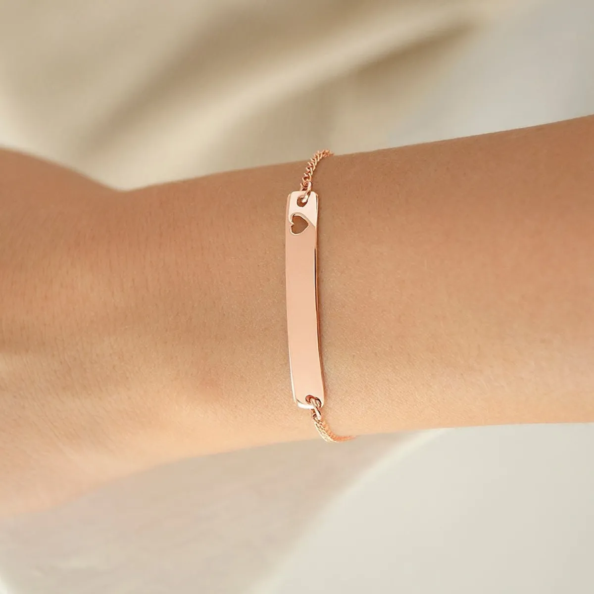 Schmuckladen Gravurarmband mit Herz "Deine Handschrift" - 925 Sterlingsilber^ Valentinstag|Eigene Handschrift Als Gravur