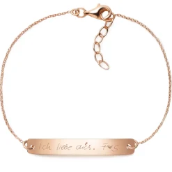 Schmuckladen Gravurarmband "Deine Handschrift" - 925 Sterlingsilber^ Eigene Handschrift Als Gravur|Armbänder Mit Gravur