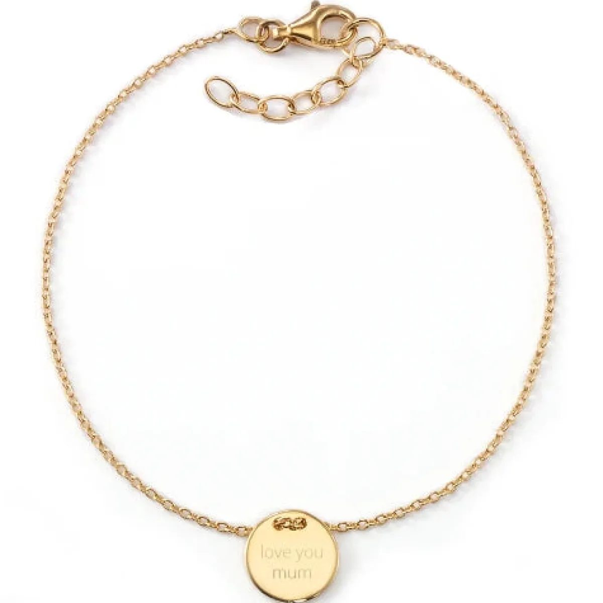 Schmuckladen Gravur-Armband "Love You Mum" - individuell gravierbar, 925 Sterlingsi^ Armbänder Mit Gravur|Armbänder Mit Gravur