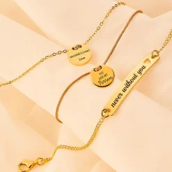 Schmuckladen Gravur-Armband "Your Choice" | 585 Echtgold^ Weihnachten|Schmuck