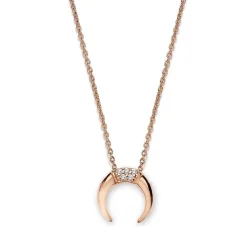 Schmuckladen Halskette Funkelnder Mond - 925 Sterlingsilber^ Schmuck