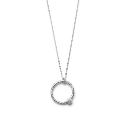 Schmuckladen Halskette Kreis mit Zirkonia^ Schmuck