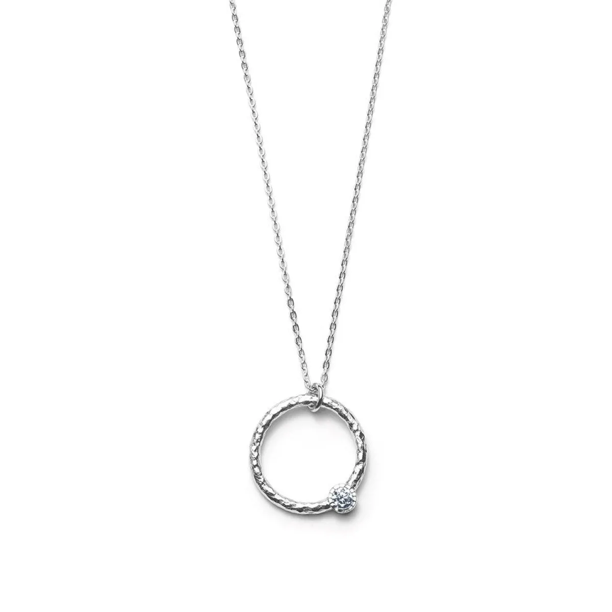 Schmuckladen Halskette Kreis mit Zirkonia^ Schmuck