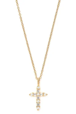 Schmuckladen Halskette Kreuz mit Zirkonia - 925 Sterlingsilber^ Konfirmation|Schmuck