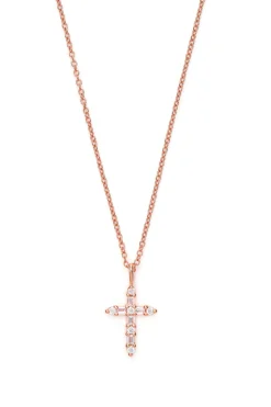 Schmuckladen Halskette Kreuz mit Zirkonia - 925 Sterlingsilber^ Konfirmation|Schmuck