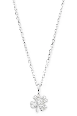 Schmuckladen Halskette mit Kleeblatt Good Luck - 925 Sterlingsilber^ Muttertag|Valentinstag