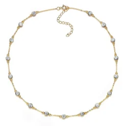 Schmuckladen Halskette mit Zirkonia - 925 Sterlingsilber^ Schmuck