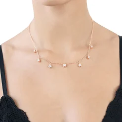 Schmuckladen Halskette Seven Zirkonia - 925 Sterlingsilber^ Schmuck