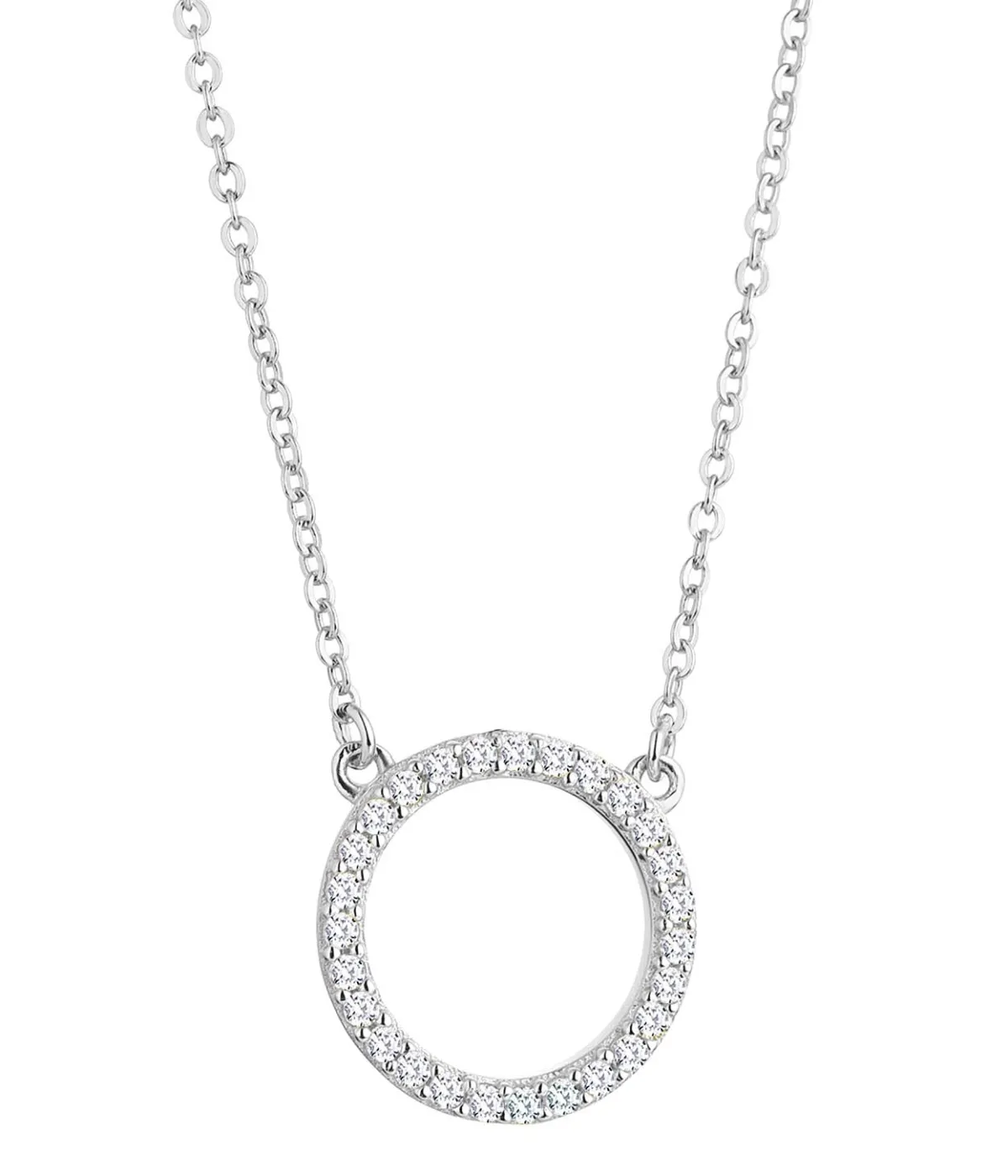 Schmuckladen Halskette Sparkling Circle 925 Sterlingsilber^ Schmuck