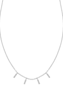 Schmuckladen Halskette Triple Sparkle mit Zirkonia - 925 Sterlingsilber^ Schmuck