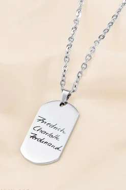 Schmuckladen Herren-Halskette Dog Tag^ Edelstahl Halsketten|Schmuck Mit Abdrücken