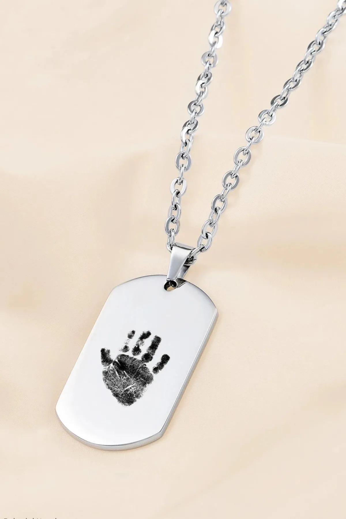 Schmuckladen Herren-Halskette Dog Tag^ Edelstahl Halsketten|Schmuck Mit Abdrücken