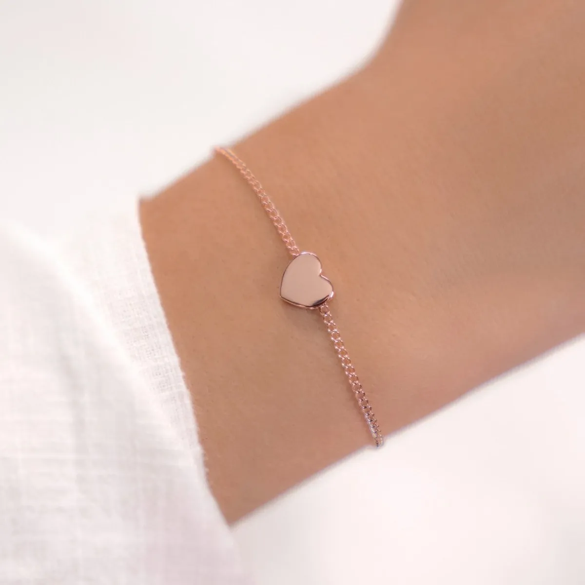 Schmuckladen Herz-Armband - individuell gravierbar - 925 Sterlingsilber^ Muttertag|Valentinstag