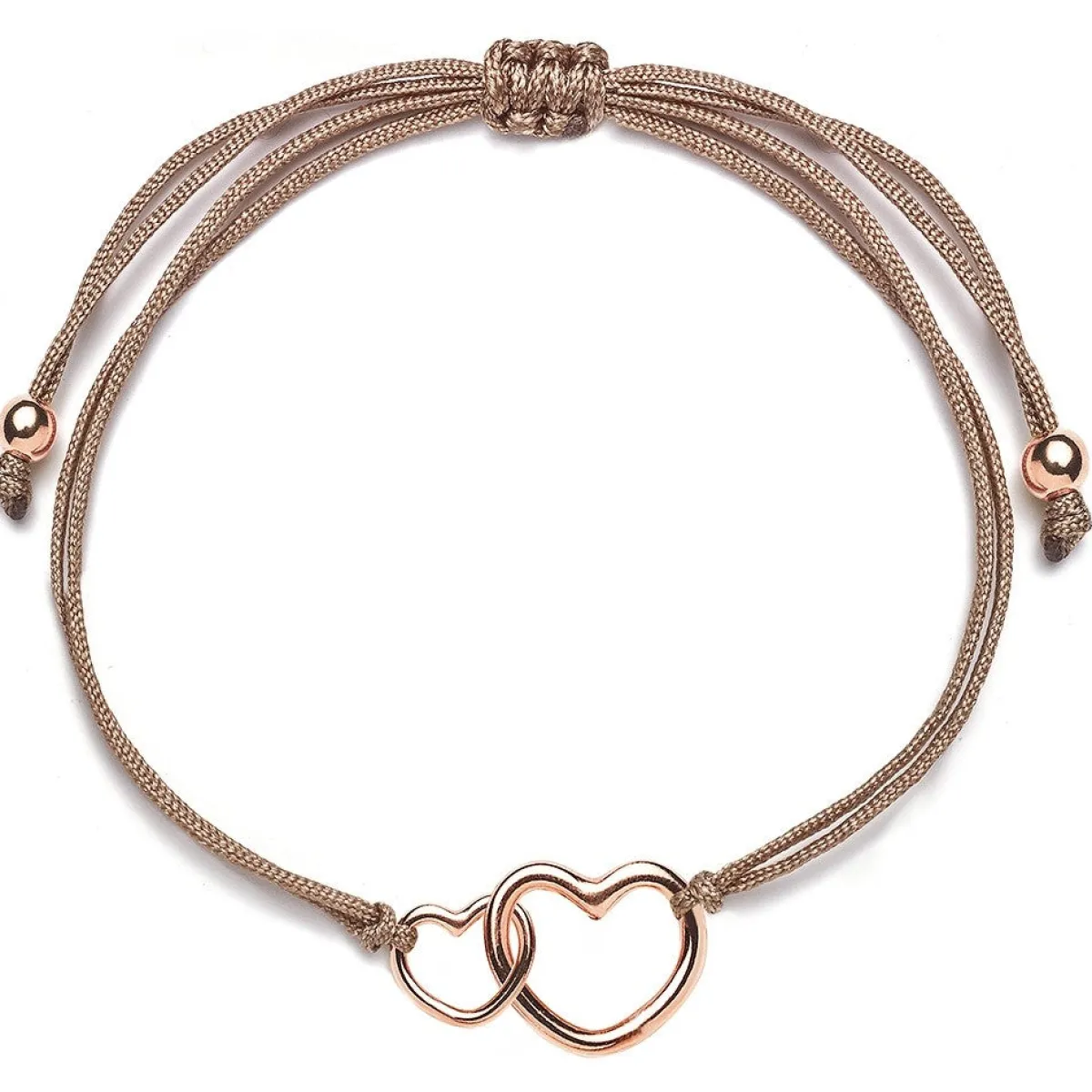 Schmuckladen Herz-Armband Double Feeling - 925 Sterlingsilber^ Valentinstag|Stoffarmbänder
