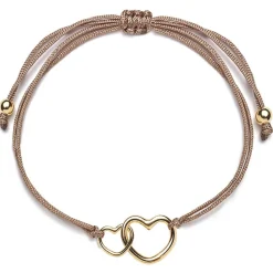 Schmuckladen Herz-Armband Double Feeling - 925 Sterlingsilber^ Valentinstag|Stoffarmbänder